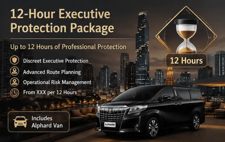 Bodyguard and Driver 12hr Package