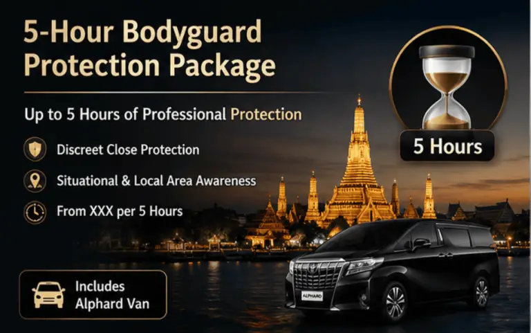 Bodyguard and Driver 5hr Package