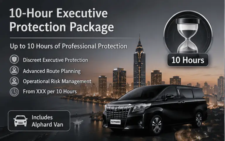 Bodyguard and Driver 7hr Package