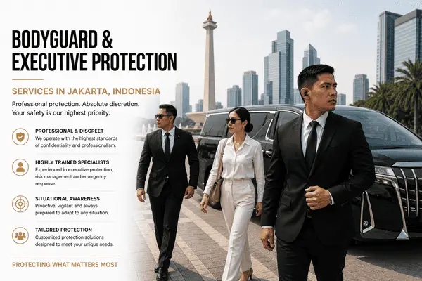Our professional Bodyguard & Executive Protection Services, Security Services and discreet VIP Protection Services in Jakarta and Bali, Indonesia are tailored for corporate executives, international visitors, diplomats and high-net-worth individuals requiring reliable personal security support throughout Indonesia.
