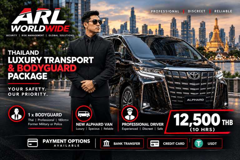 October Special Promotion – Bodyguard, Luxury Alphard Van & Professional Driver in Bangkok